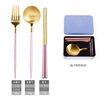 Removable constructor stainless steel, fork, spoon, handheld chopsticks, tableware for side table