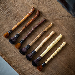 養壺筆不掉毛 老竹根竹製茶筆茶掃筆筆刷 功夫茶盤掃水刷廠家直銷