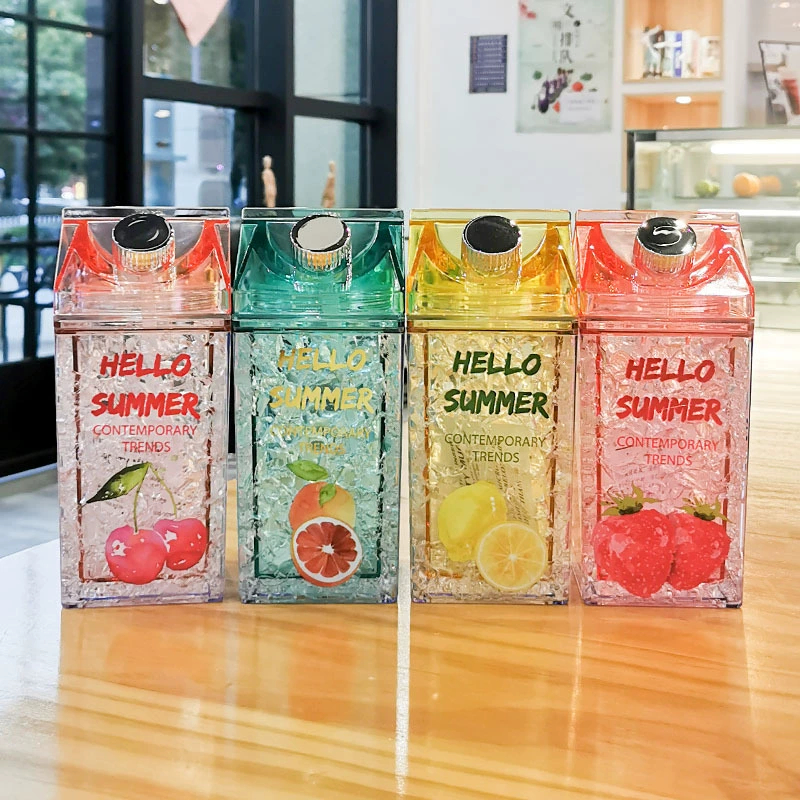 Новый двойной слой утолщенный холодильник холодильник охлаждающий cup straw straw поток отложения cup летний сет красный сломанный лёд cup