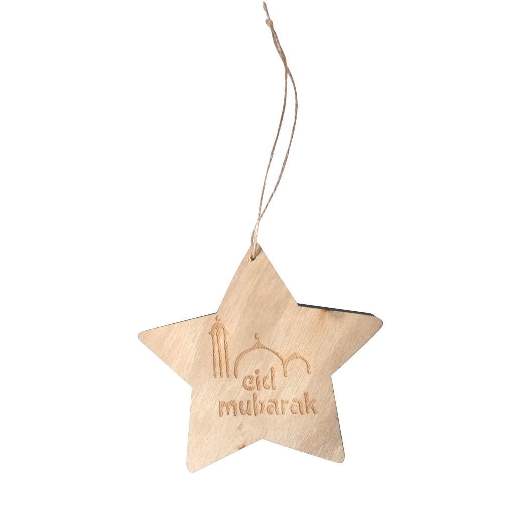 Style Simple Lettre Star Bois Pendentif display picture 3