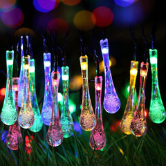 LED Solar Droplet Christmas Decor Crystal Lights Festival Courtyard Decoration Direct Manufacturer Sale