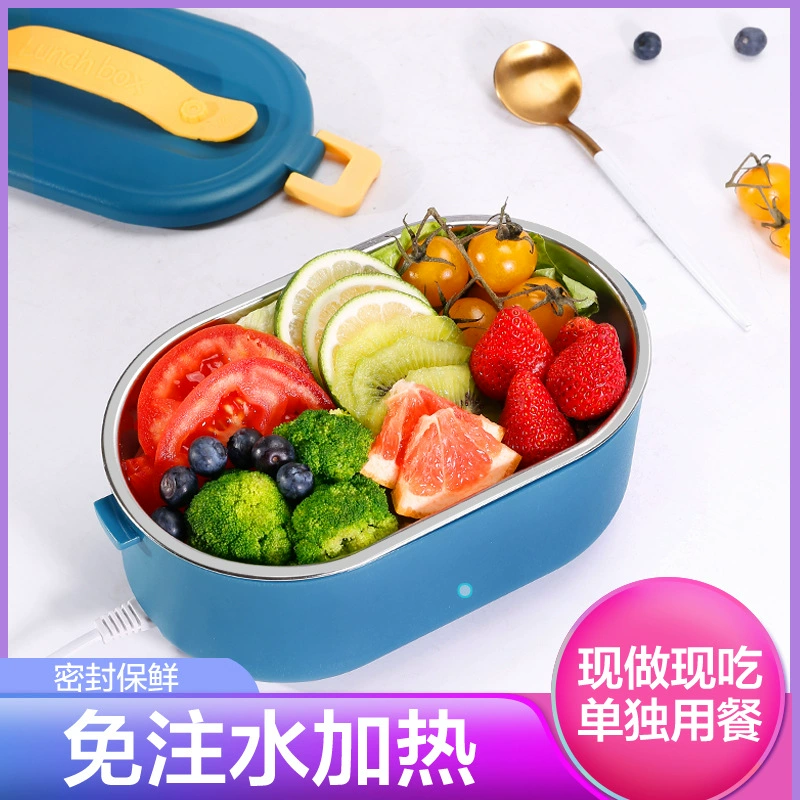 Многофункциональная коробка Bento Артефакт для самообслуживания с изоляцией из риса Нагревательная коробка для завтрака Подключаемый Электрический офисный работник Портативный без воды