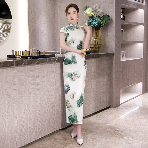 Chinese Dresses Qipao for women robe chinoise cheongsam Version cheongsam national long dress dress women Tang Qipao