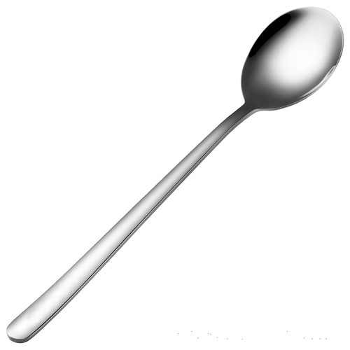 304 stainless steel spoon Korean-style dessert spoon fork coffee long-handled stirrer household lucky spoon stainless steel tableware