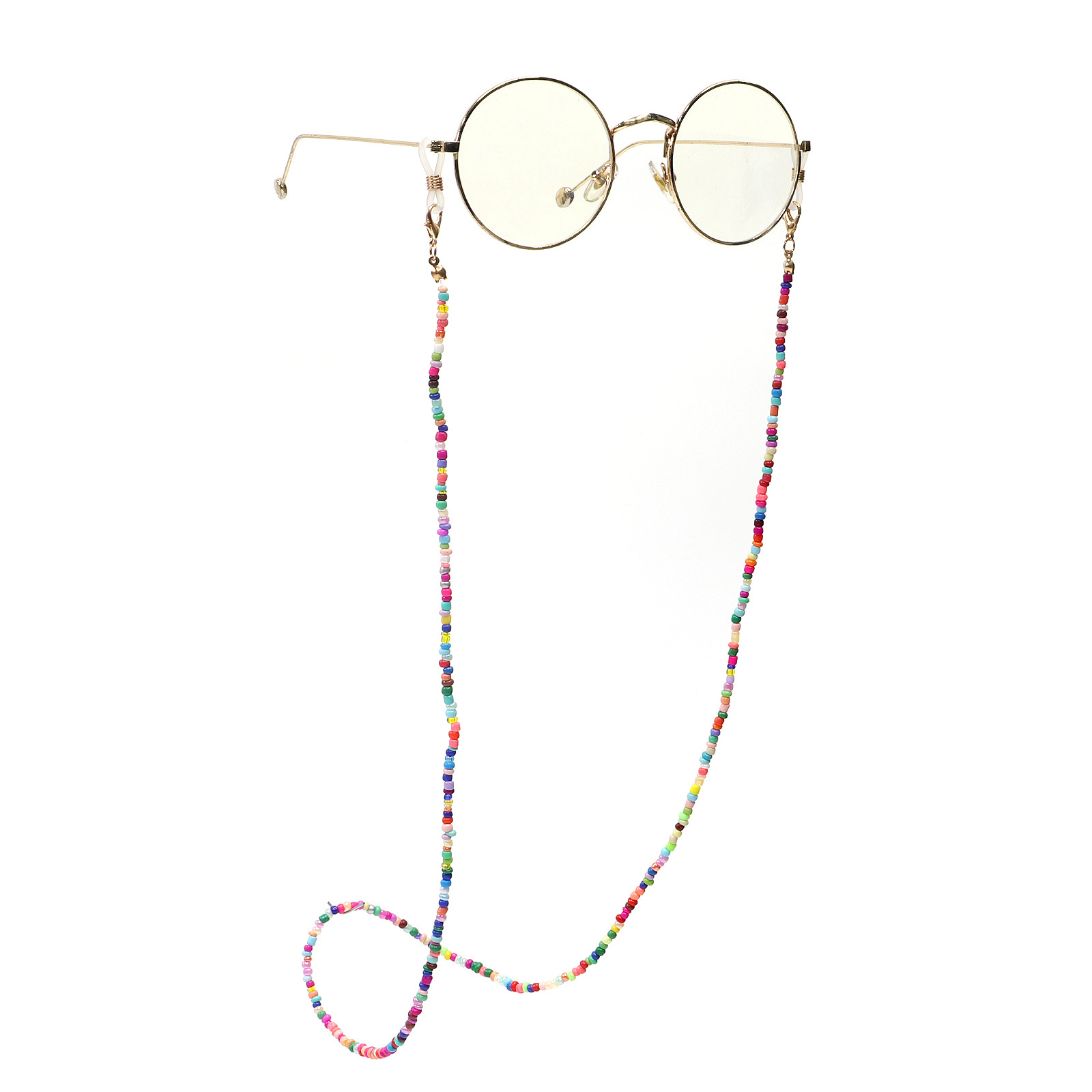 Fashion Handmade Chain Mixed Color Rice Bead Glasses Chain Wholesale Nihaojewelry display picture 4