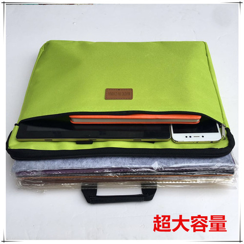 Canvas document bag zipper bag B4 large capacity portable information bag Korean male and female student document bag