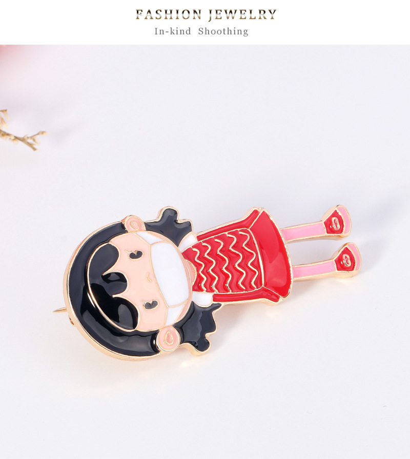 Hot Sale Exquisite Clothes Accessories Medical Care Little Girl Cartoon Brooch Alloy Drop Oil Brooch Wholesale Nihaojewelry display picture 9