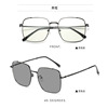 Retro metal square glasses suitable for men and women