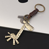 Retro robot, bronze keychain, hat, pendant, Birthday gift, wholesale