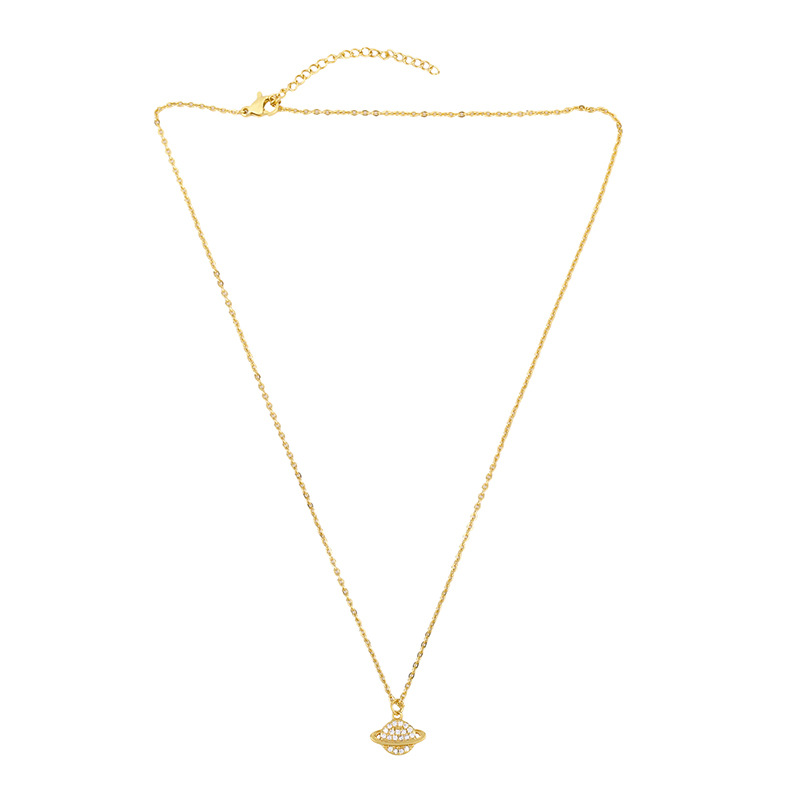 Cross necklace Korean planet diamond pendant necklace yiwu nihaojewelry new accessories wholesale