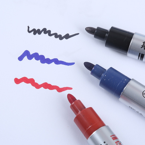 Office Supplies Oily Marker Black Thick Head Logistics Special Large Head Pen Waterproof Quick-Drying Marker Pen Wholesale