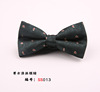 Fashionable cotton bow tie for leisure with bow, floral print, Korean style, wholesale