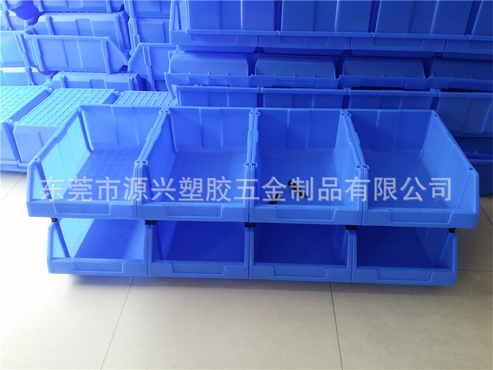 货架零件盒塑料工具盒 仓库物料盒组立组合式斜口箱元配件归类盒