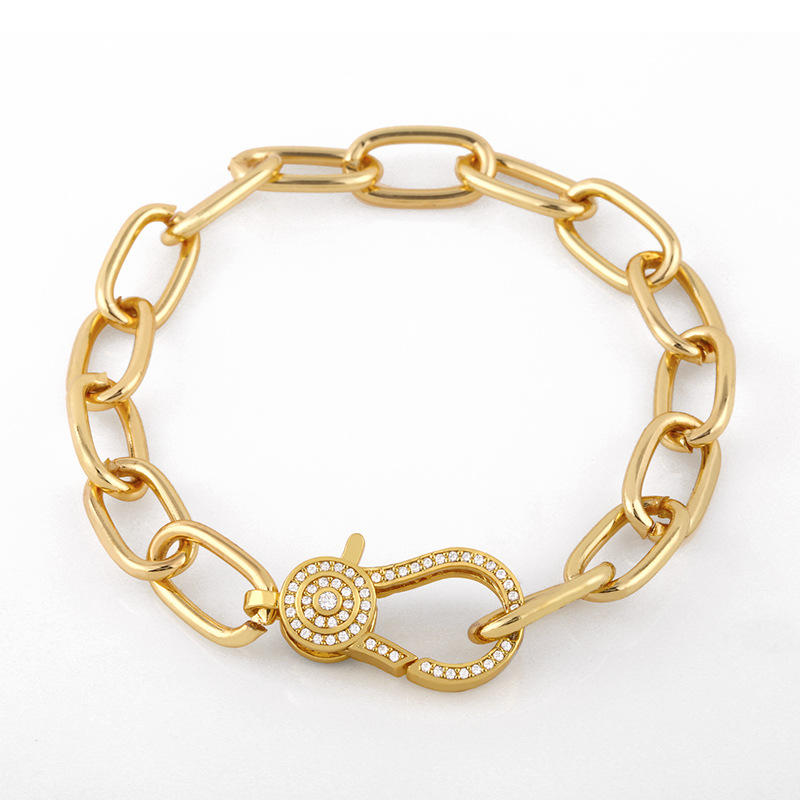 Bracelet Hip Hop Style Jewelry Diamond Cuban Bracelet Wholesale Nihaojewelry display picture 5