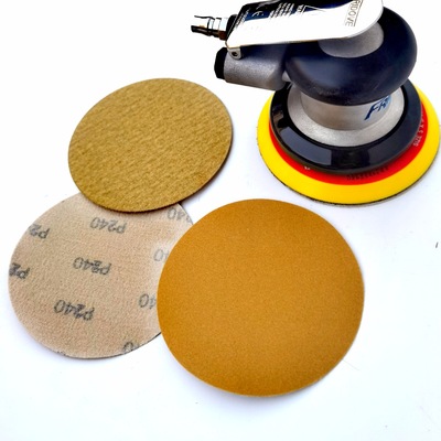 disk Flocking Sandpaper sheet wear-resisting polishing Yellow sand Sand disc Air motive Grind 5 Flocking Paper