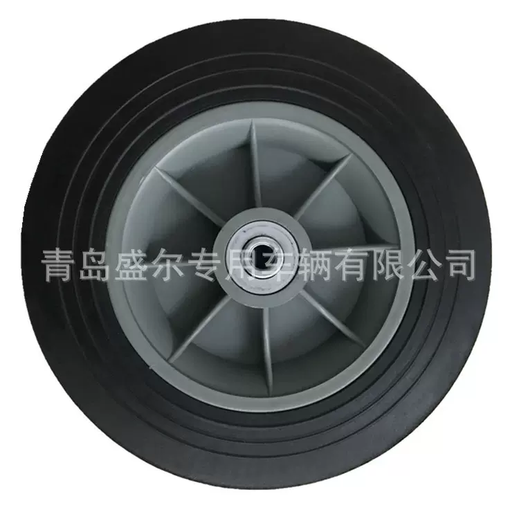 厂家定制生产6寸7寸8寸10寸工具车实心轮 10x2.5胶粉轮