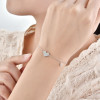 Brand bracelet, small design zirconium heart shaped, accessory, Japanese and Korean, diamond encrusted, simple and elegant design