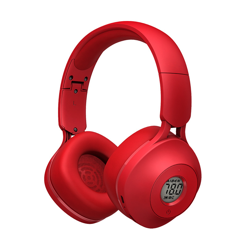 艾本BC202调频FM无线音乐可折叠头戴式蓝牙耳机5.0