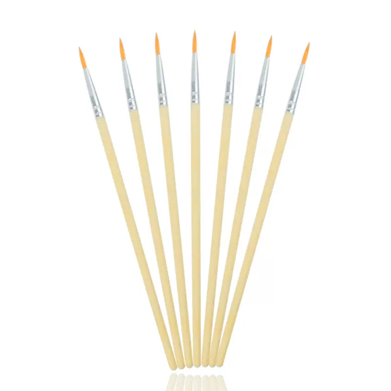 博豪儿童diy木杆勾线笔 陶瓷油画笔彩蛋画笔 创意时尚数字油画笔