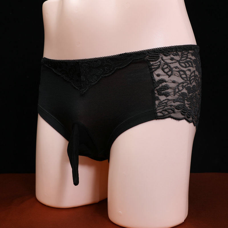 Ropa interior de encaje para hombres con jj set sexy medias ropa interior ultrafina transpirable verano totalmente transparente