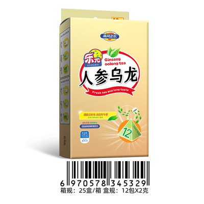 南风之乐LeCha袋泡人参乌龙茶包2g*12包 茶叶 源头厂家现货批发|ru