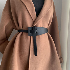 Wholesale new coat belt for women, simple and versatile knotted belt, waist slimming, retro trendy girdle