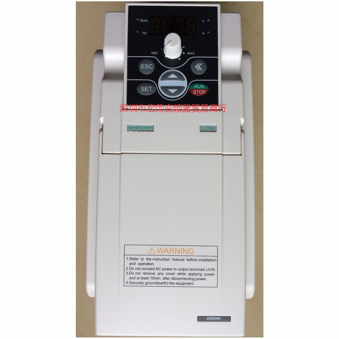 Simphoenix变频器E550-2S0040及显示面板现货  极速发货