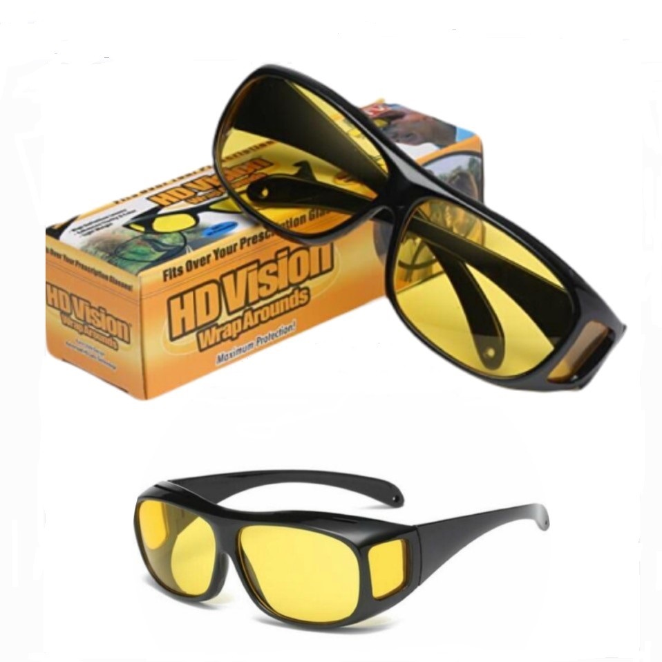 TV新款骑行运动男士太阳镜防风沙多功能套镜夜视镜司机夜间驾驶镜