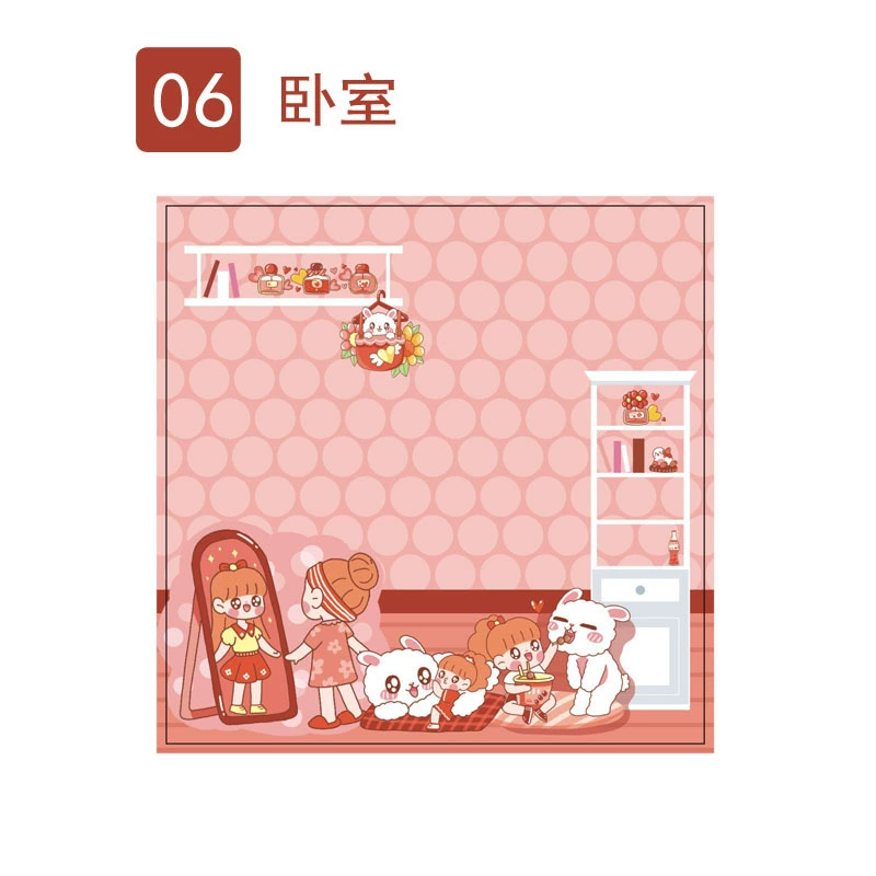 Creative INS Cute 80 Scholarship students can tear the cartoon to leave a message for forgotten the hand account fun material paper