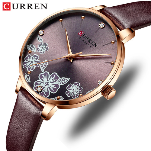 Curren/Karen 9068 Women's Watch, Waterproof Quartz Watch, Fashion Casual Strap Watch, Foreign Trade Watch