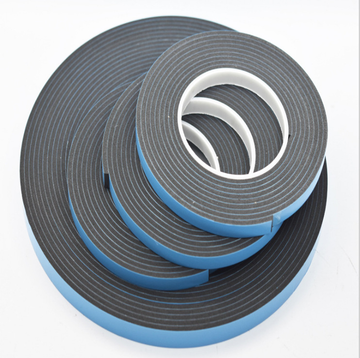 pvc玻璃安装玻璃 6.4mm厚蓝膜PVC泡棉胶带，幕墙玻璃胶带厂家