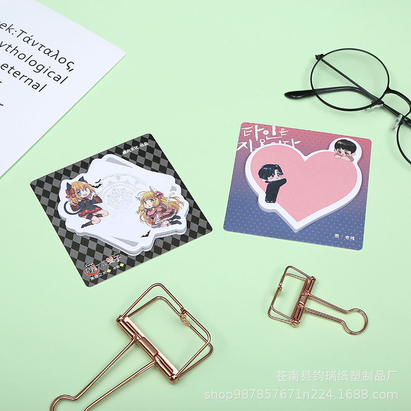 Factory wholesale animal special-shaped sticky notes n times sticky notes sticky notes portable message Notes Note pad