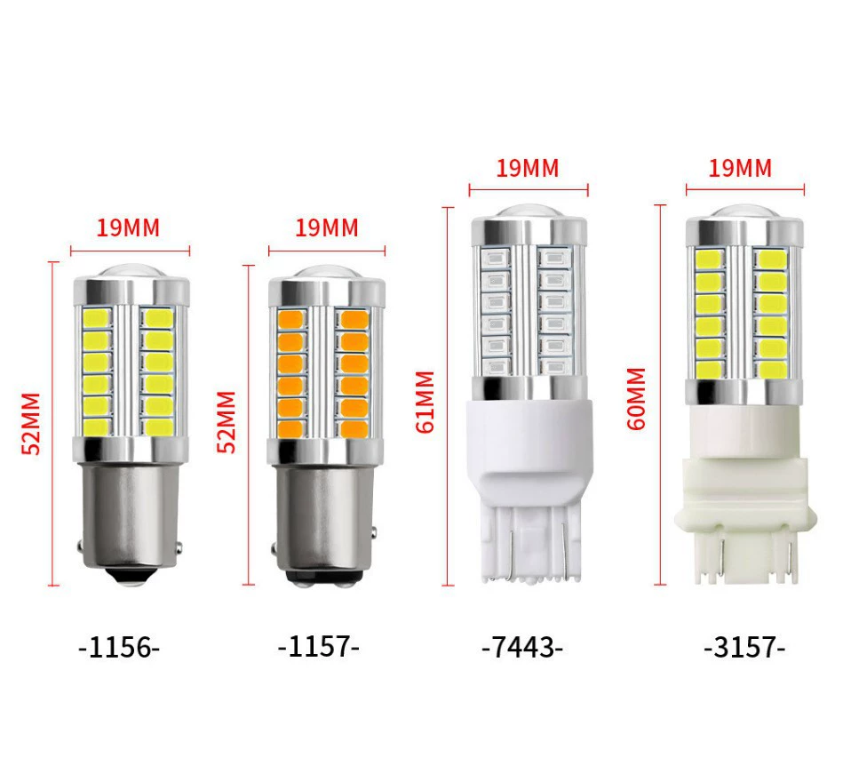 Светодиодный рулевой свет 3157 3156 5730 5630 33smd 7443 7440 задний ход тормозной свет
