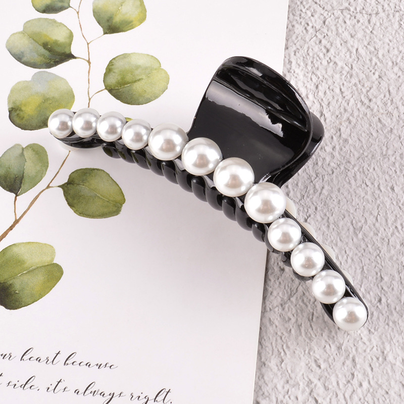 Pearl Large Hair Catch Clip display picture 8