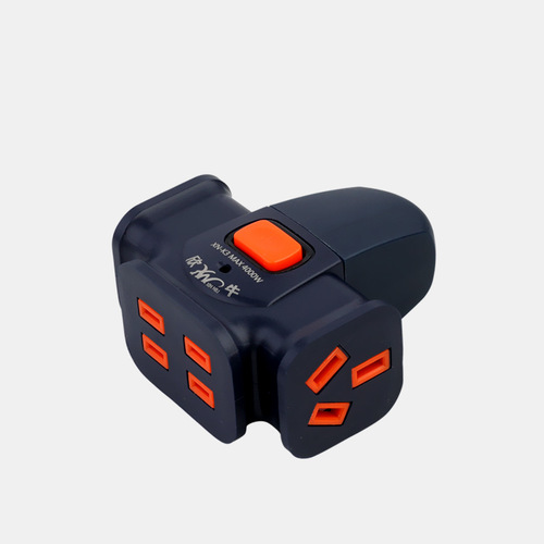 High-power floor mop socket wireless construction site 16A pure copper mop board anti-fall plug row without wire engineering large-character plug