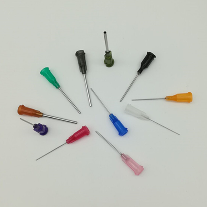 批發供應點膠針頭點膠機針嘴打膠針頭塑座螺口一英寸不鏽鋼針頭