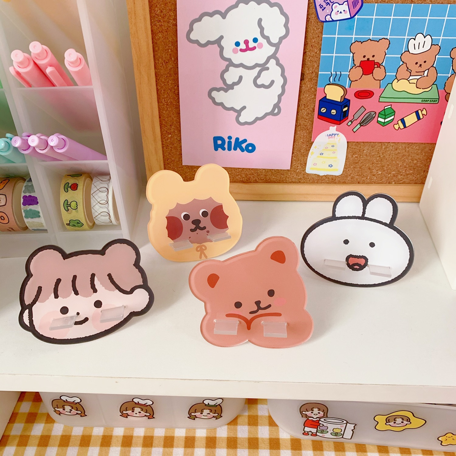 Cute Cartoon Mini Phone Holder display picture 1