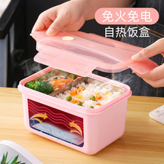 戶外野營不鏽鋼自熱飯盒發熱加熱包便當盒學生便攜式保溫分格餐盒