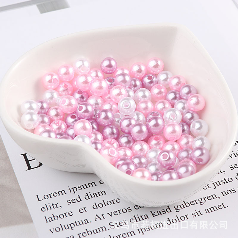 3-10mmカラーピアスabsパールミックスdiy手作りビーズブレスレットアクセサリーアクセサリーホワイトベージュ