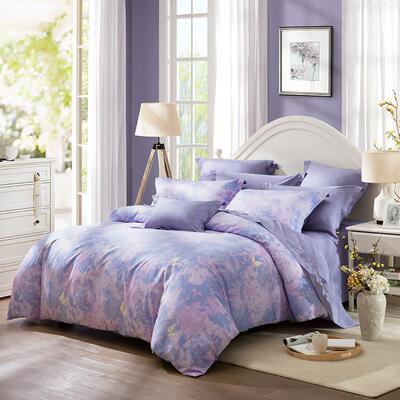 羅萊旗下LOVO家紡全滌四件套床上用品被套枕套壹件代發禮品套裝