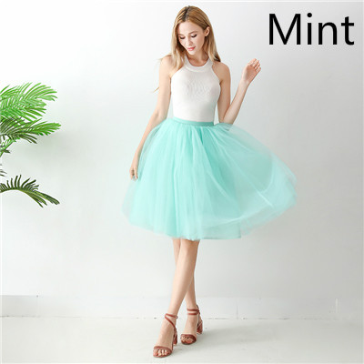 ヨーロッパとアメリカのクロスボーダーメッシュスカート女性用4層60cmスカートロリータ上下スプライシングふわふわチュチュスカート