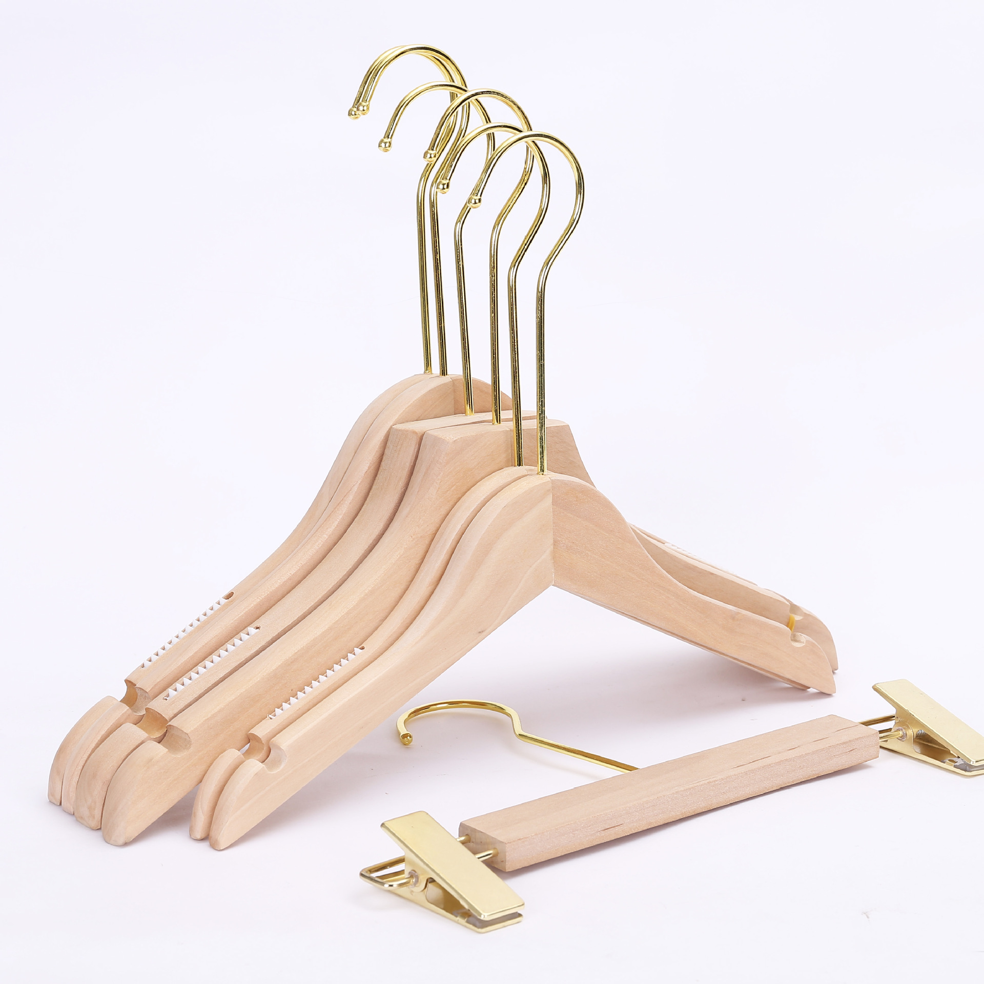 无漆木衣架主图