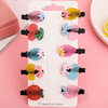 Hair accessory, children's cute hairgrip, fruit hairpins, card holder, set, no hair damage, Korean style