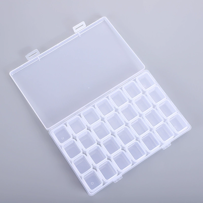 Diamond nail decoration, beads, detachable storage box, DIY, 28 cells