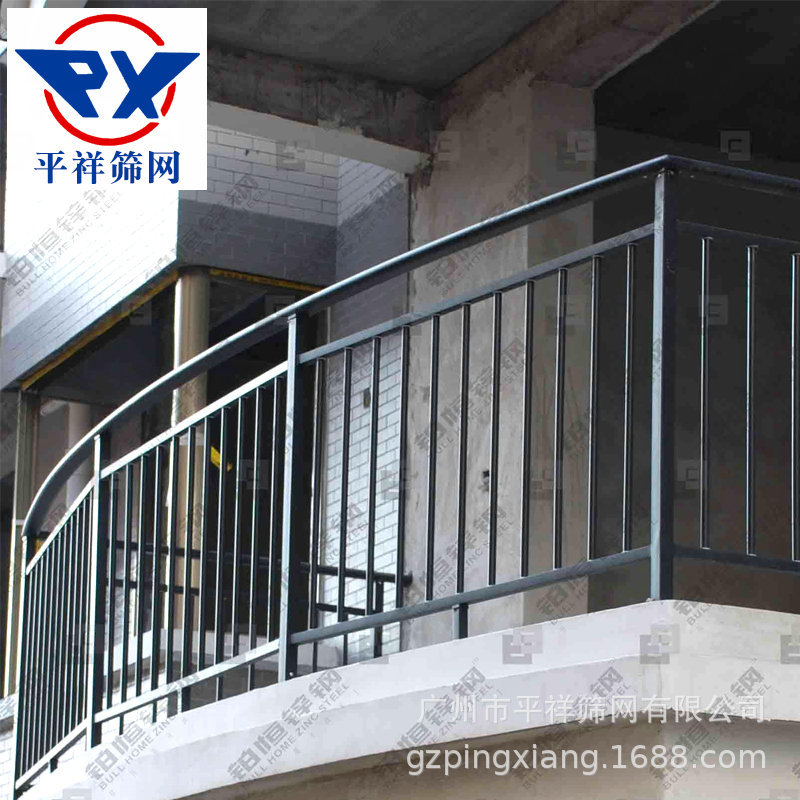 厂家直发锌钢护栏 铁艺阳台护栏 阳台栏杆 户外阳台锌钢护栏网