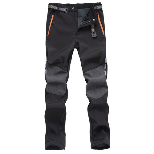 Autumn and Winter Fleece-Lined, Thickened Men's Outdoor Windproof, Warm, and Stylish Pants—Skiing, Mountaineering, and Softshell Pants