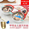 Dinner plate stainless steel for feeding, transport, children's lunch box for supplementary food