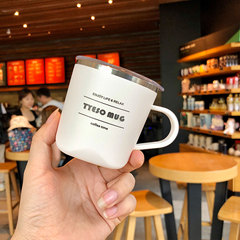Thaisco Stainless Steel Insulated Cup for Men and Women with Handle Office Drinking Cup Mug Macaron Coffee Cup