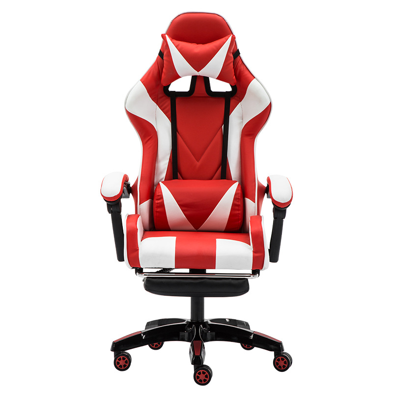 Белый и красный с подставкой для ног