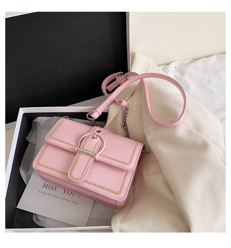 New Korean Fashion Chain Trend Wild Shoulder Messenger Small Square Bag display picture 16